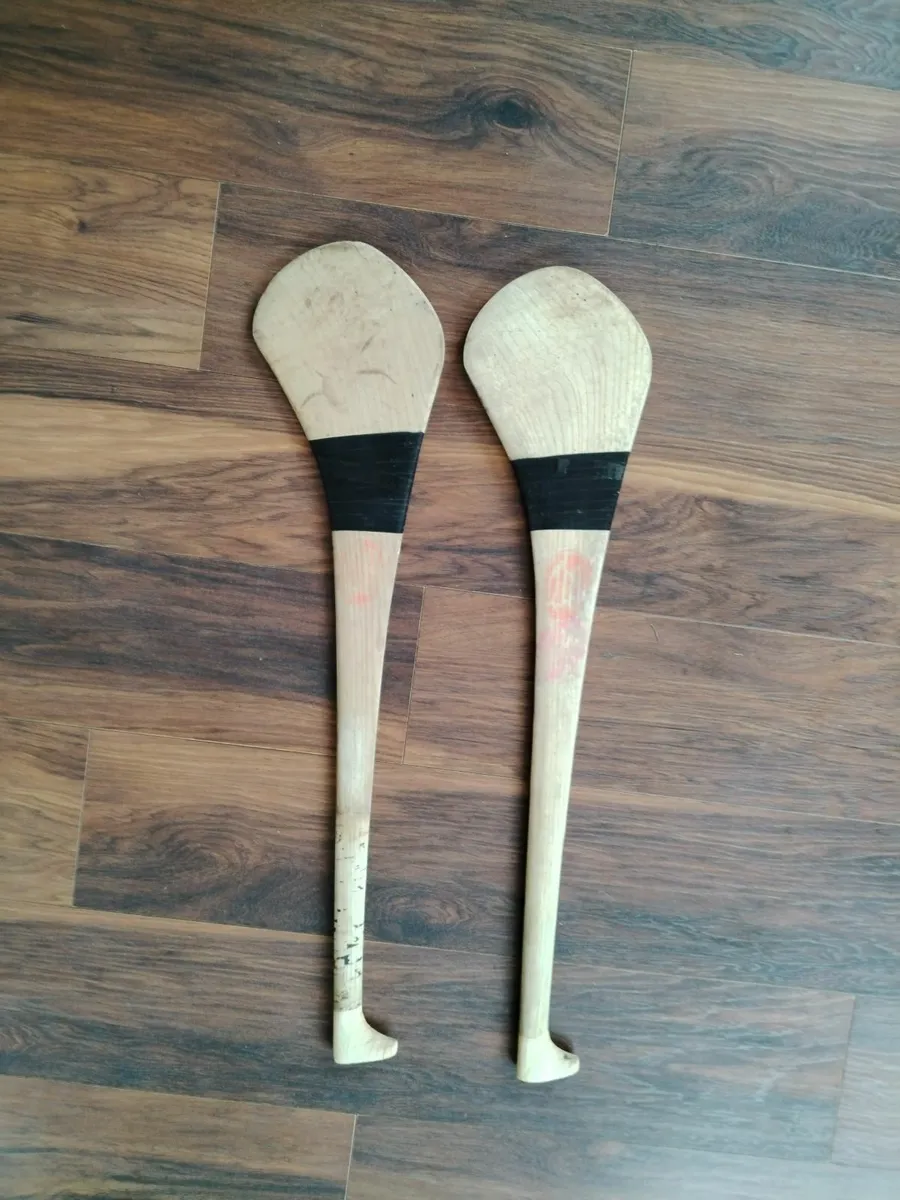 Two 34 inch Goalkeepers hurleys for sale. - Image 3