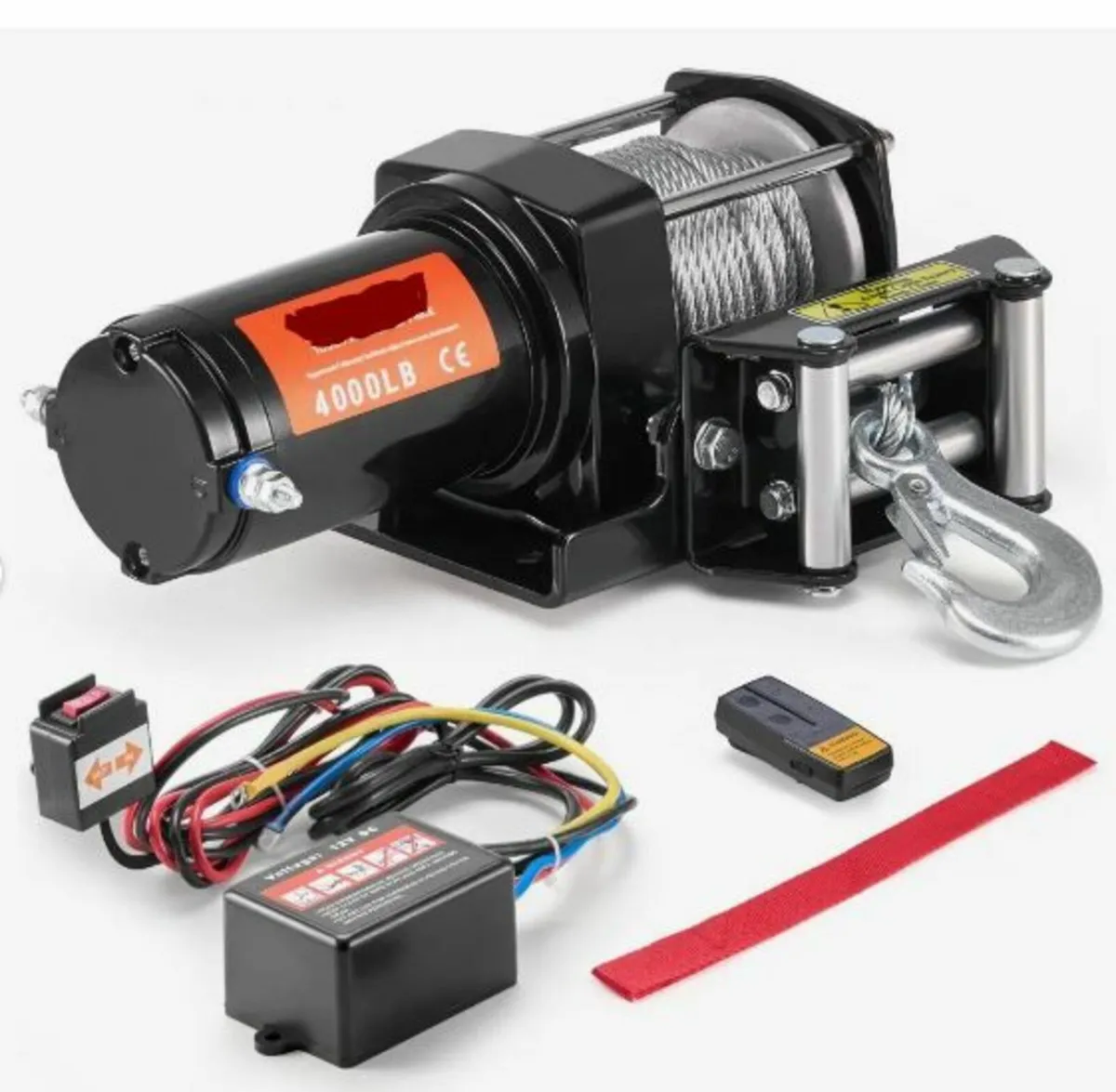 Electric Winch ATV UTV 1814.4 kg Steel - Image 1