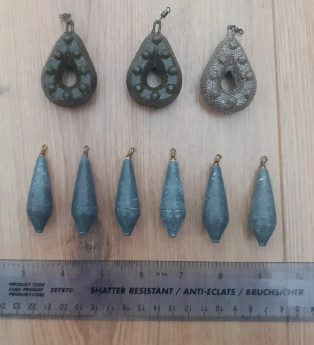 Fishing sinkers  various.