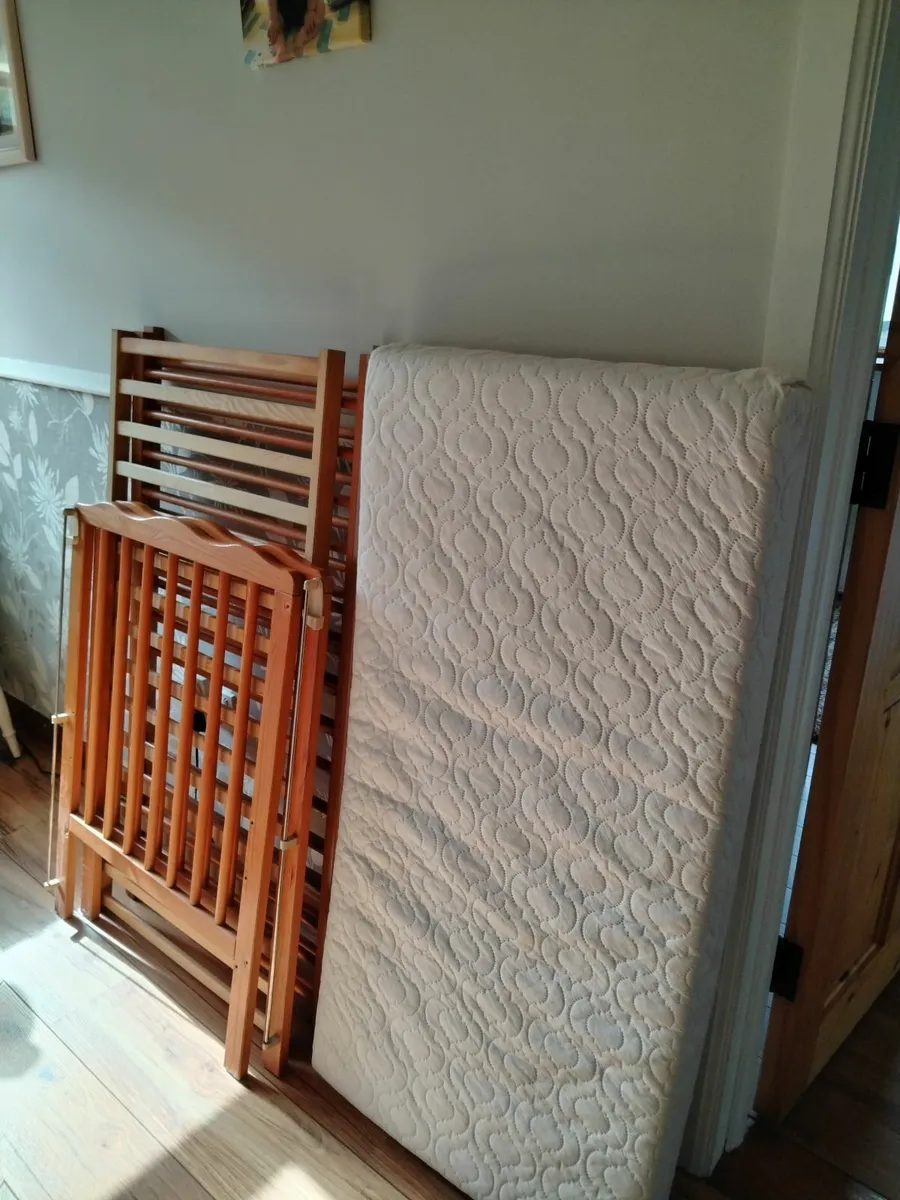 Cot and mattress
