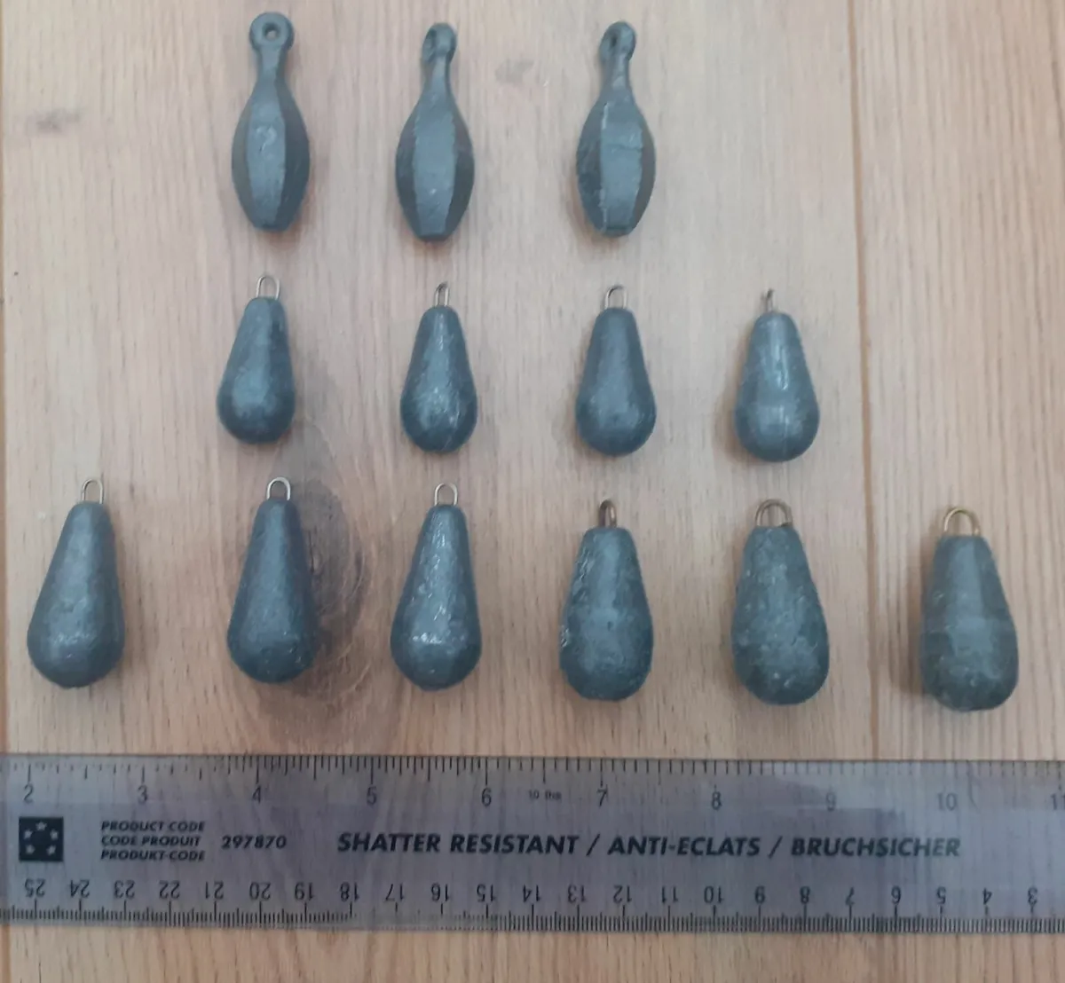 Fishing sinkers 2oz and 3oz.