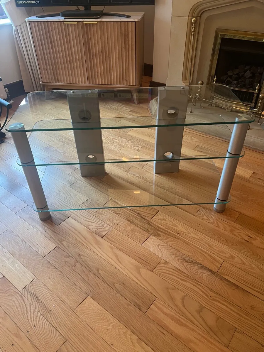 Glass TV unit