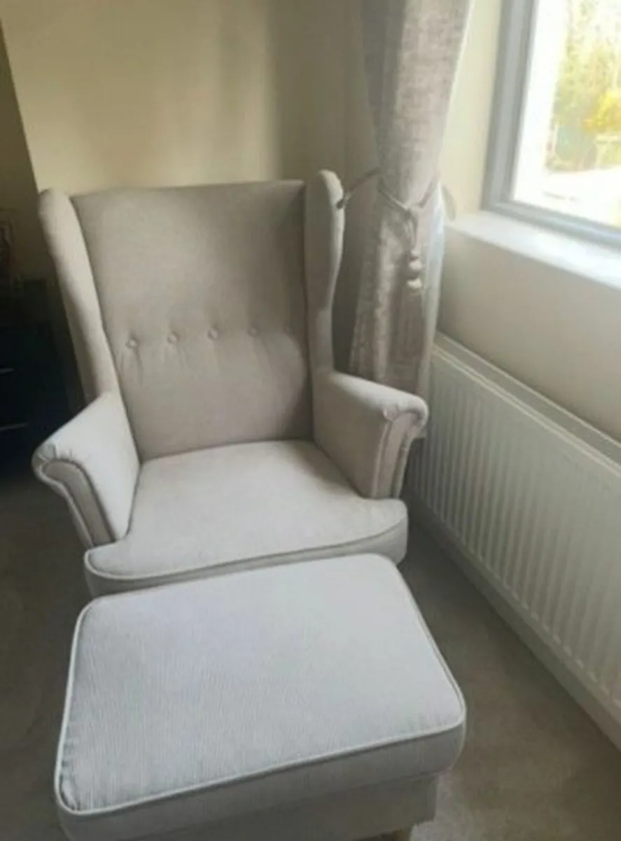 Arm Chair and foot stool - Image 1
