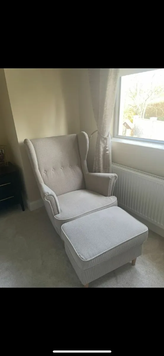 Arm Chair and foot stool - Image 2