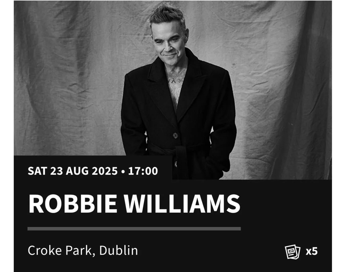Robbie Williams Tickets - Image 1