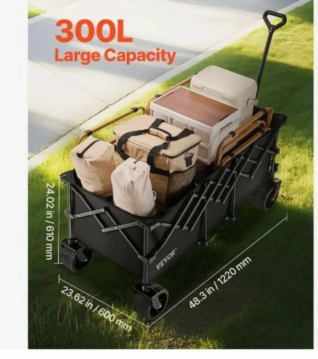 Extended Folding Wagon Carts - Image 2