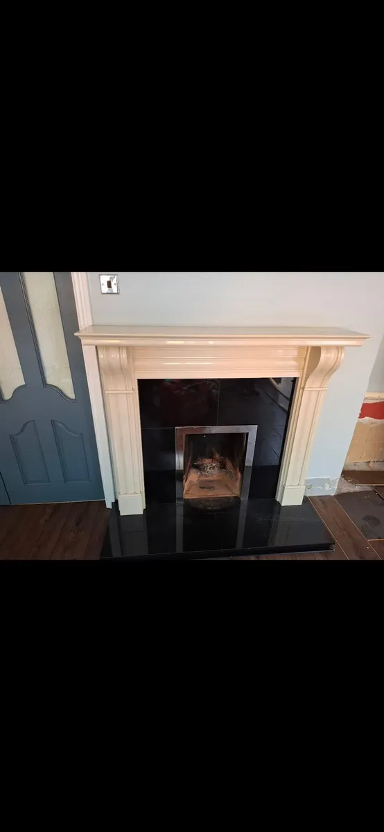 Marble fireplace