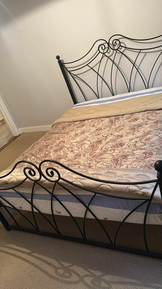 1 bed and 2 side table for sale - Image 1