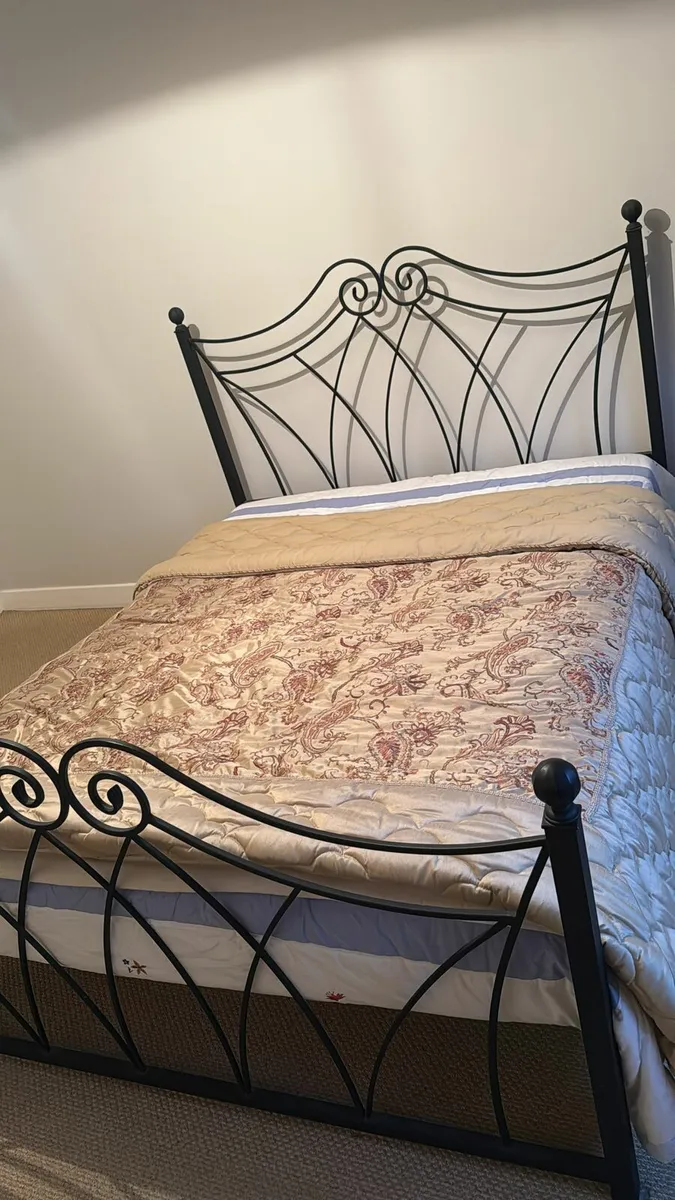 1 bed and 2 side table for sale - Image 2
