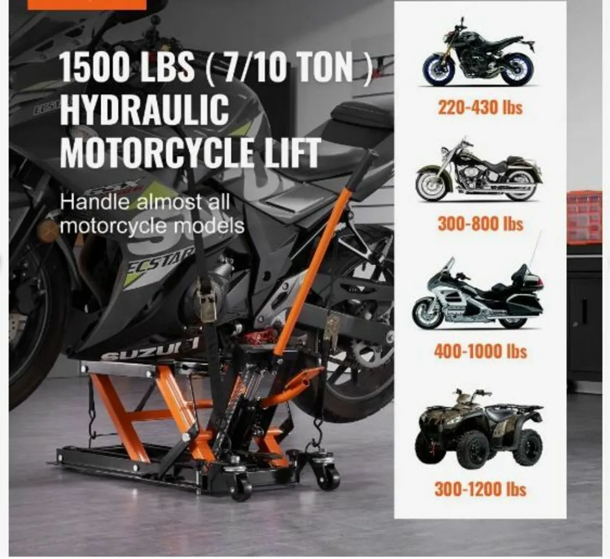 Motorcycle Hydraulic Pump Jack - Image 3
