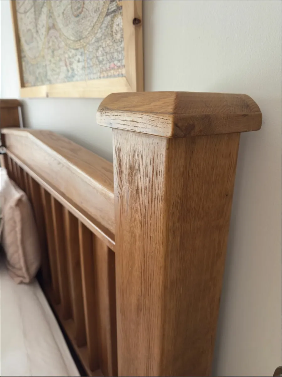 King Size Solid Oak Bed Frame - Image 2