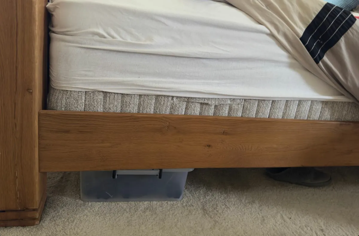 King Size Solid Oak Bed Frame - Image 4