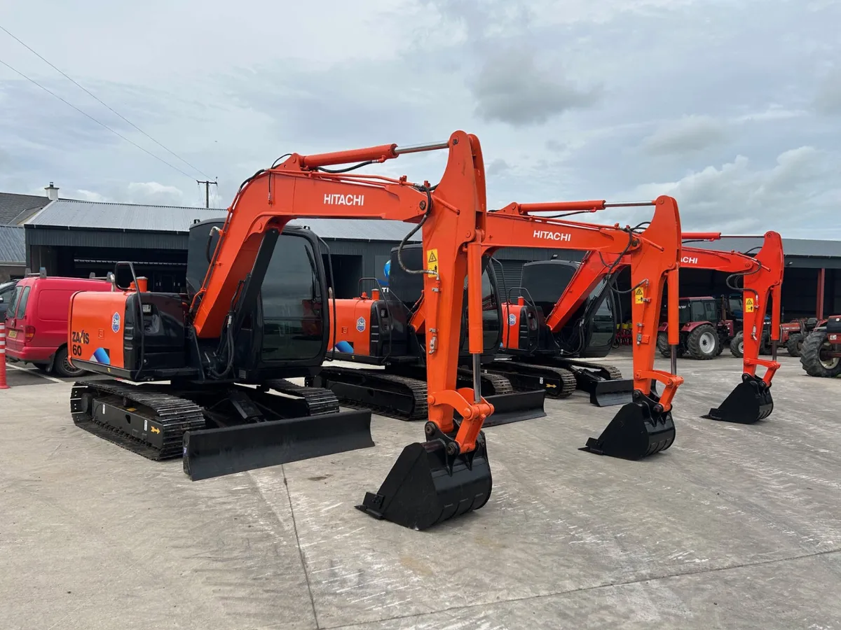 x3 Hitachi Zaxis 60 - Image 1