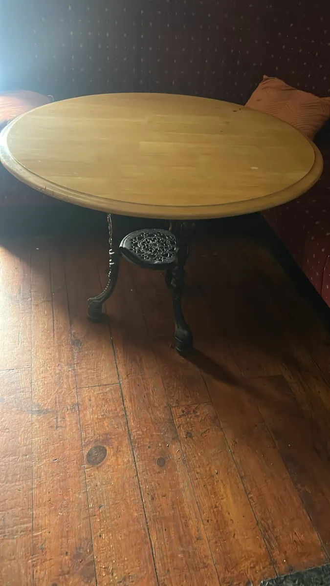 Antique bar or cafe tables - Image 2