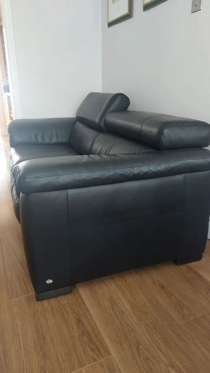 Italian Leather Sofa - Image 1