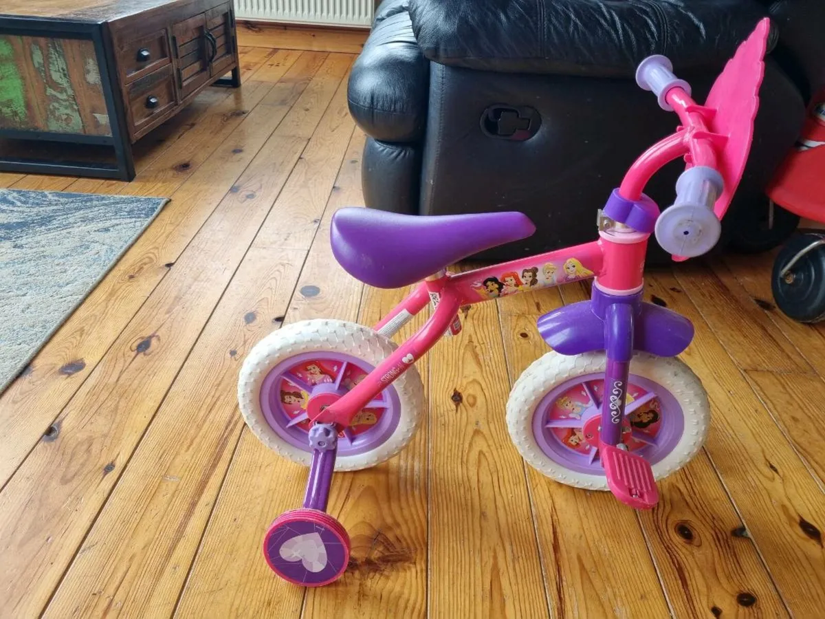 Disney Princess 2in1 training bike - Image 3
