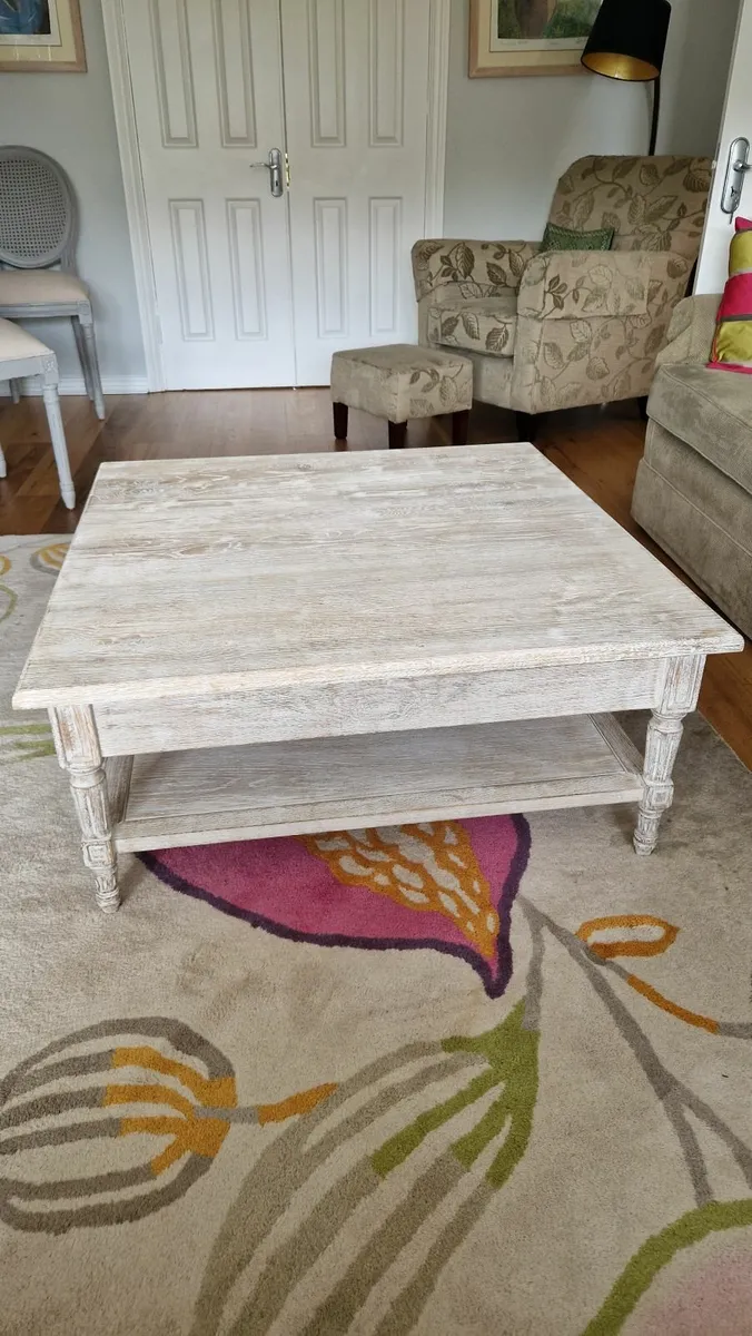 Handcrafted Solid Oak  Coffee Table - Image 1