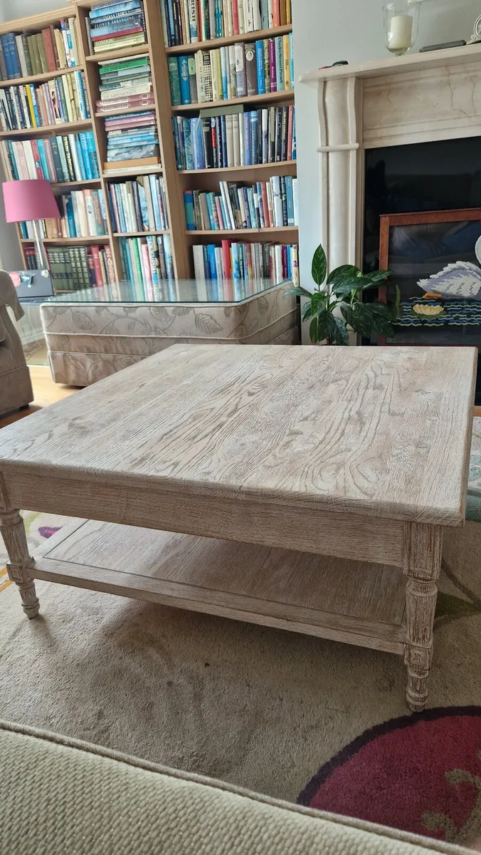 Handcrafted Solid Oak  Coffee Table - Image 2