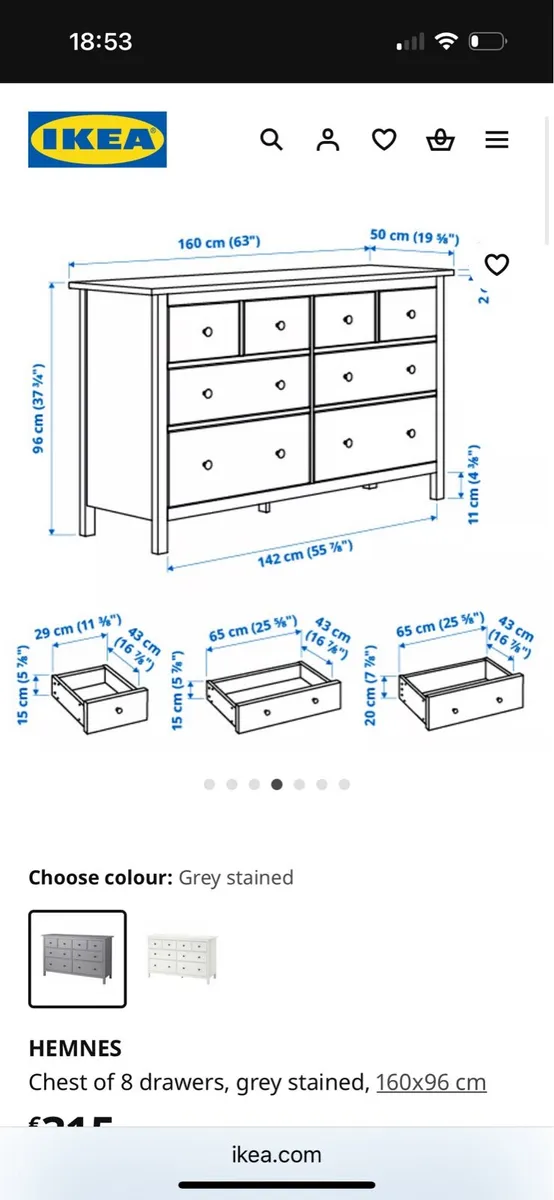 IKEA chest of drawers - Image 3