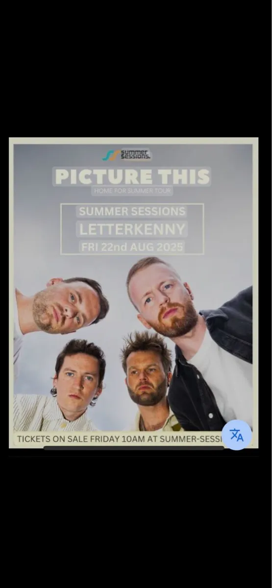 2 x picture this tickets