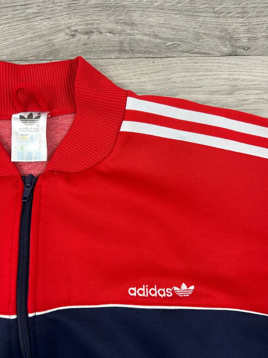 Vintage 80s Adidas Track Bomber Jacket M - Image 3