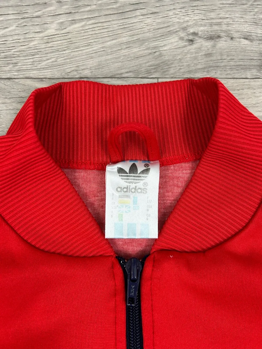 Vintage 80s Adidas Track Bomber Jacket M - Image 4
