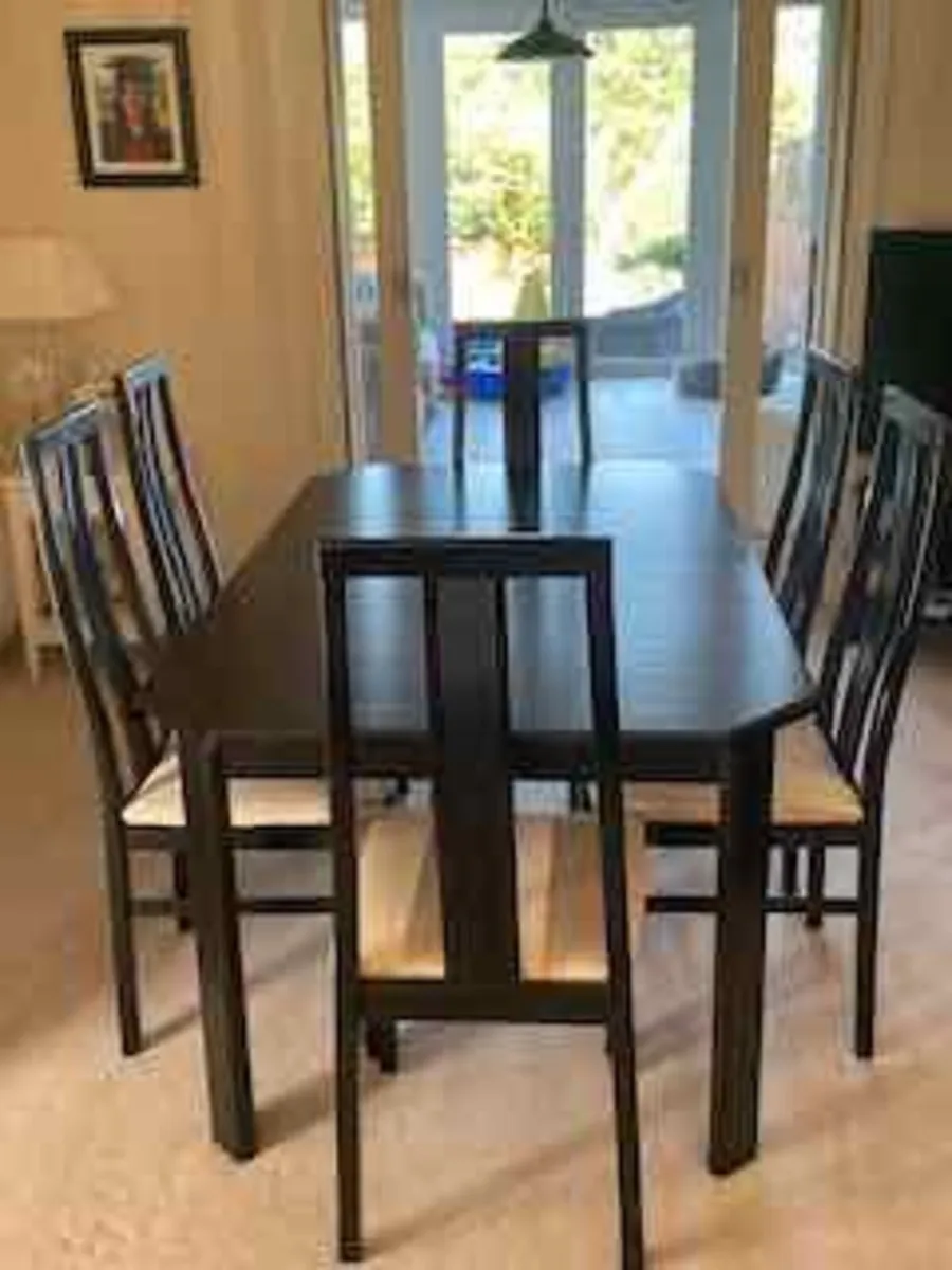 Dining Room Table & 8 Chairs - Image 1