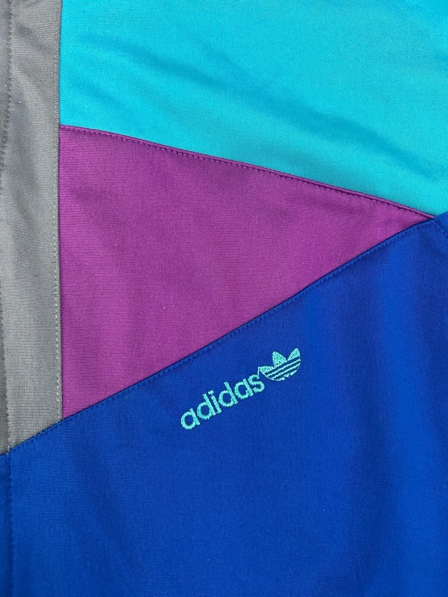 Vintage 80s Adidas Track Jacket Mens Medium - Image 3