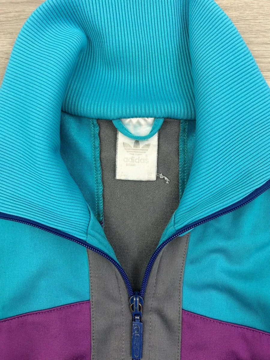 Vintage 80s Adidas Track Jacket Mens Medium - Image 4