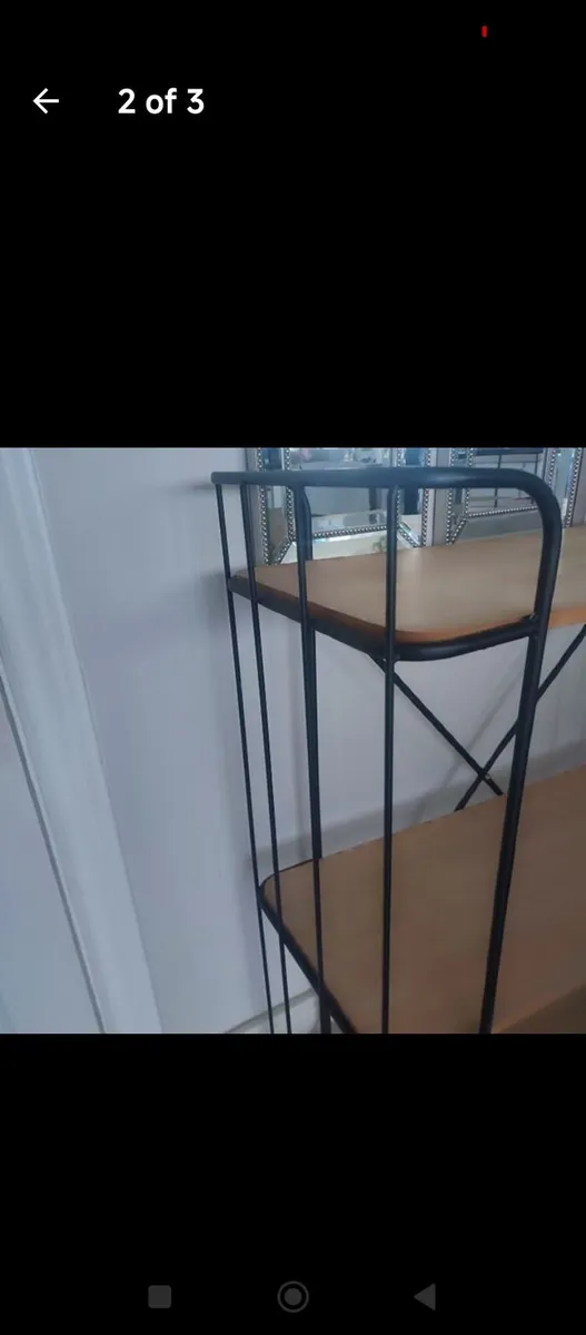 Industrial style shelving trolley - Image 2
