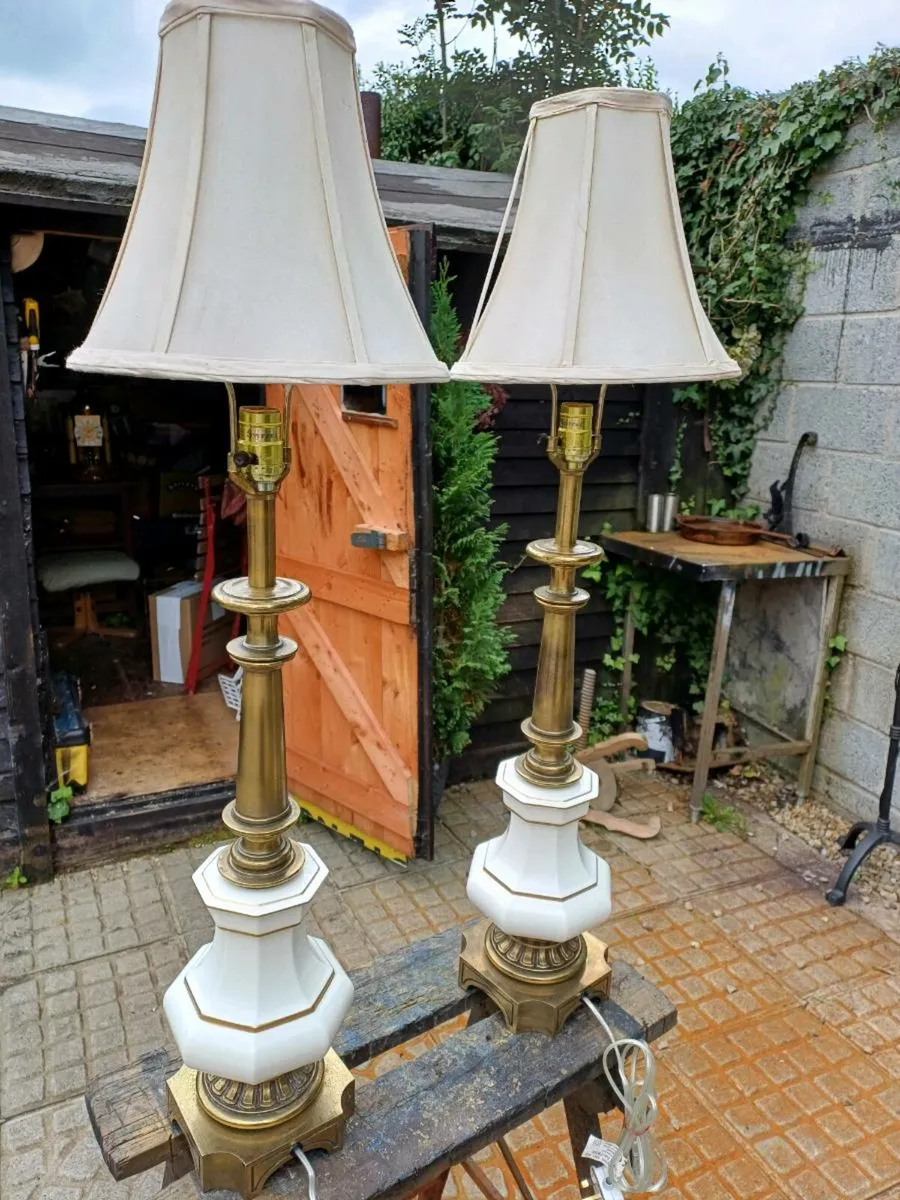 1950s Hollywood Regency Stiffel Table Lamps - Image 3