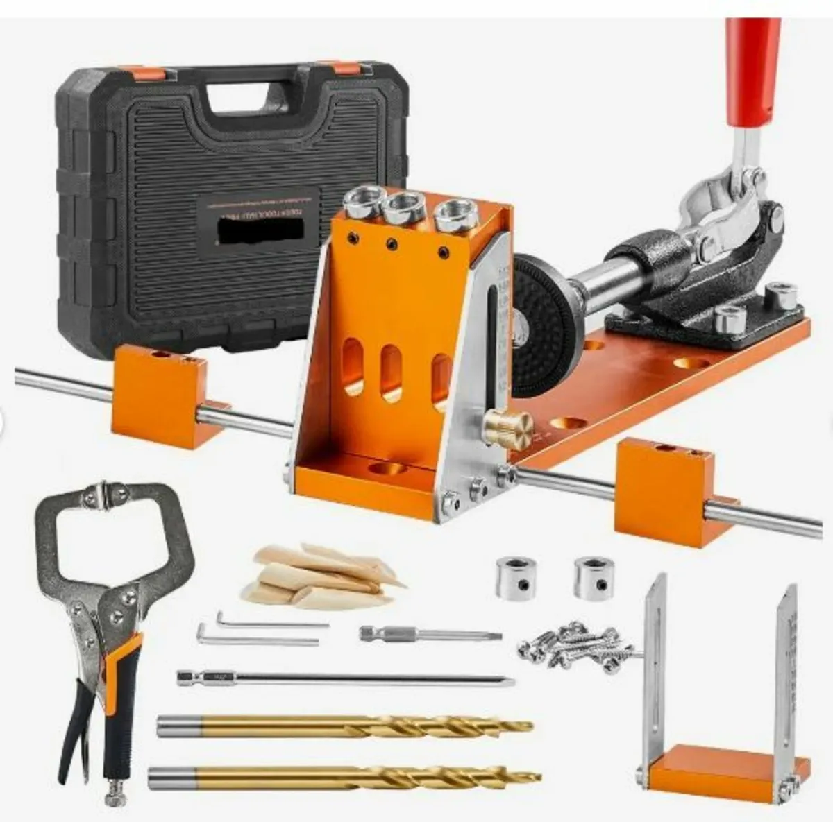 Pocket Hole Jig Kit, 34 Pcs Pocket Hole - Image 1