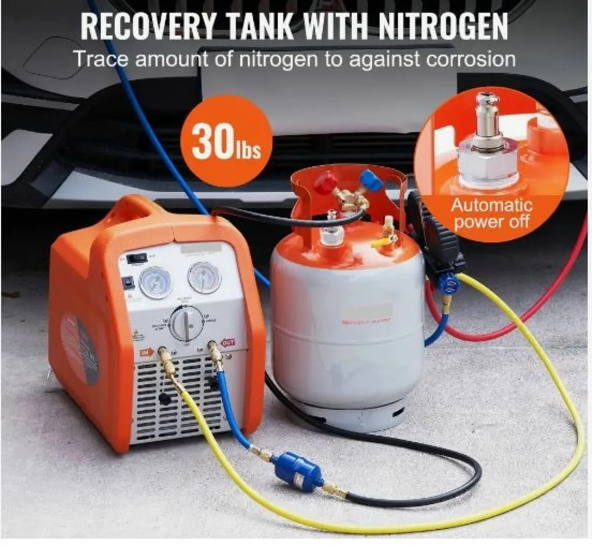 Refrigerant Recovery Reclaim 13.6 kg Cylinder - Image 3