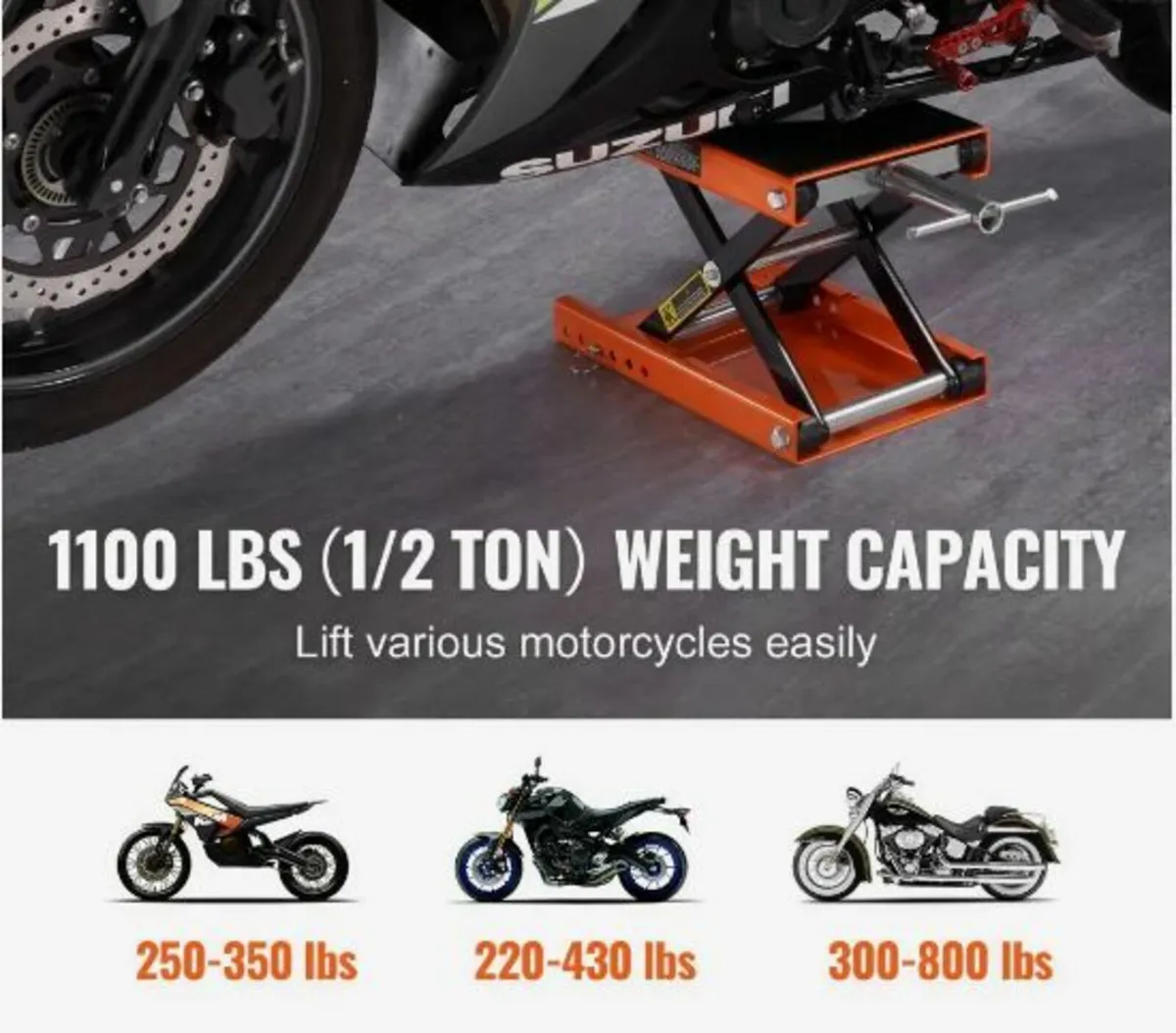 Motorcycle Scissor Jack Lift 499.5 kg - Image 3
