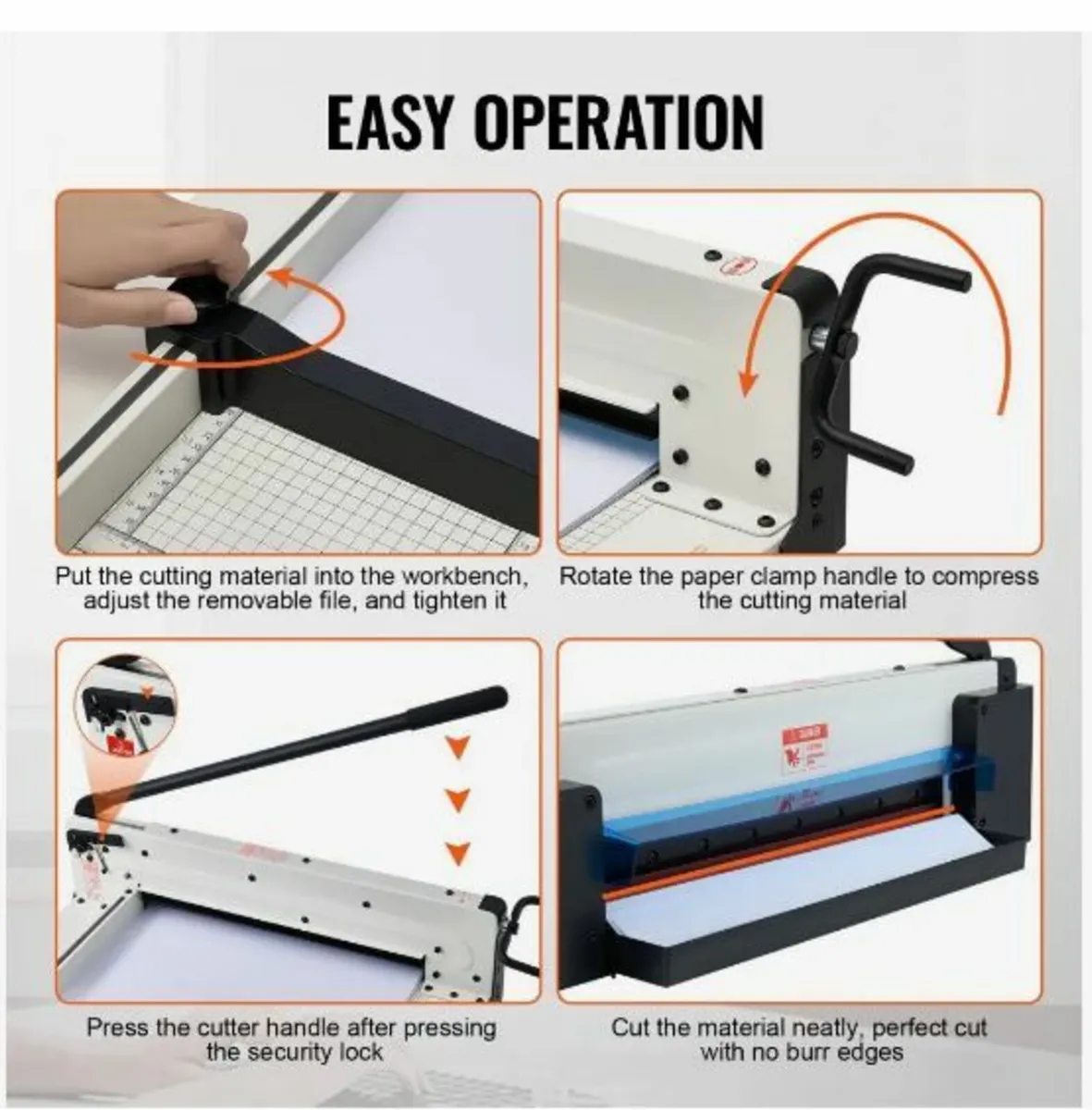 Paper Cutter 43.2 cm A3 Guillotine - Image 4