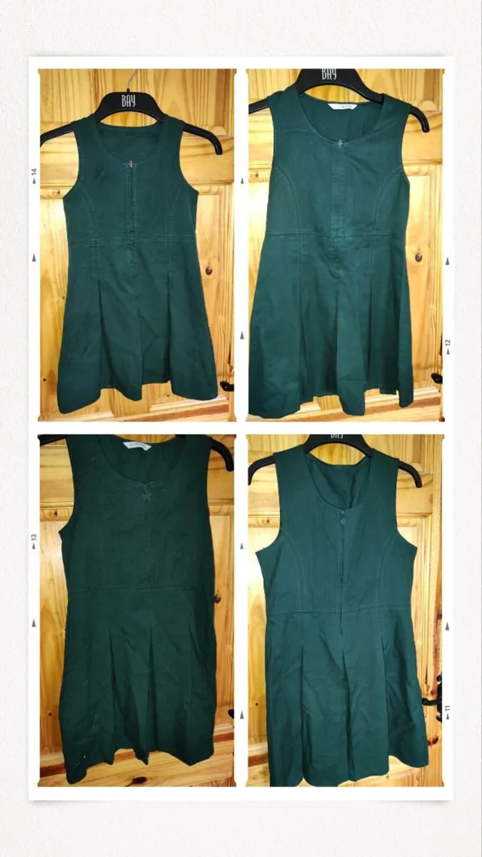 Green pinafore school uniform - Image 1