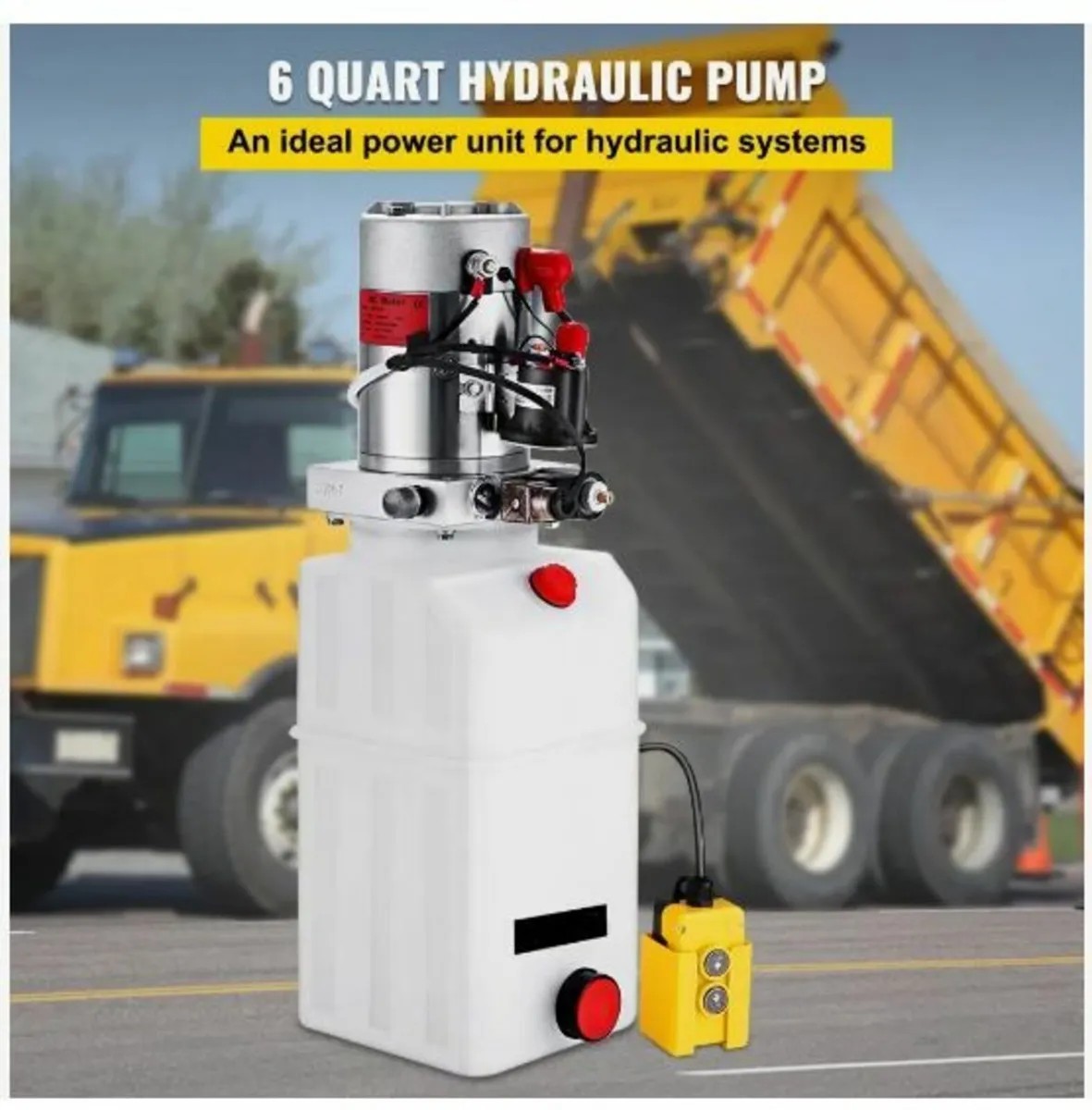 Hydraulic Pump Power Unit DC 12V 6L Double Acting - Image 2