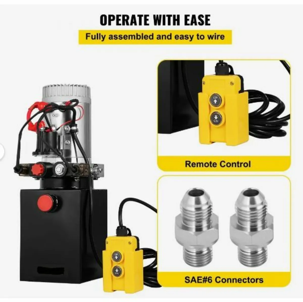 Hydraulic Pump 12V DC Double Acting - Image 4