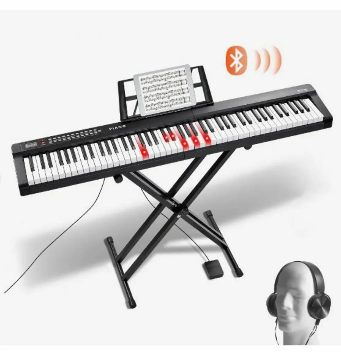 88 Key Digital Piano Keyboard Semi Weighted - Image 1