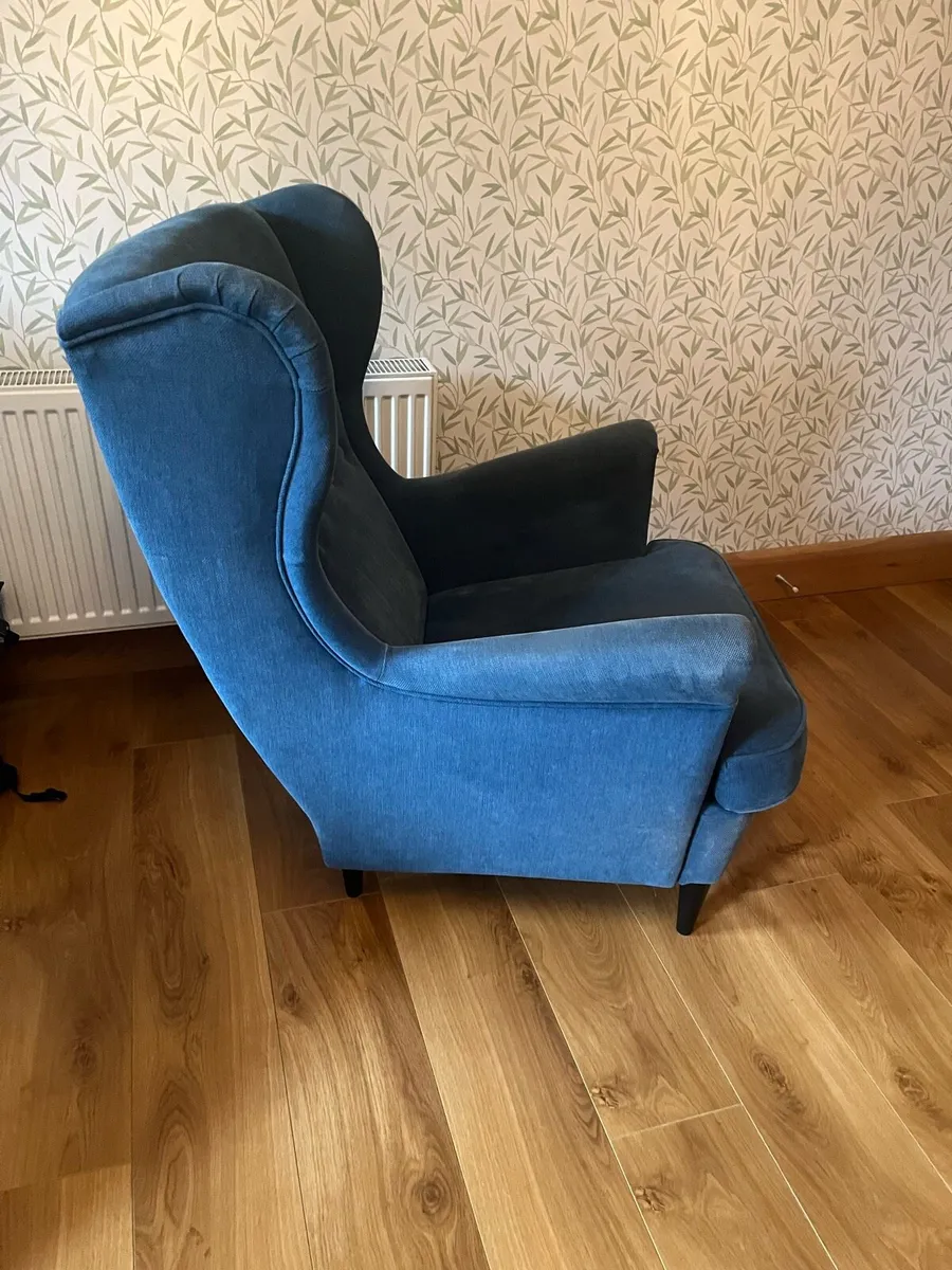 IKEA Strandmon Chair and footstool - Image 1