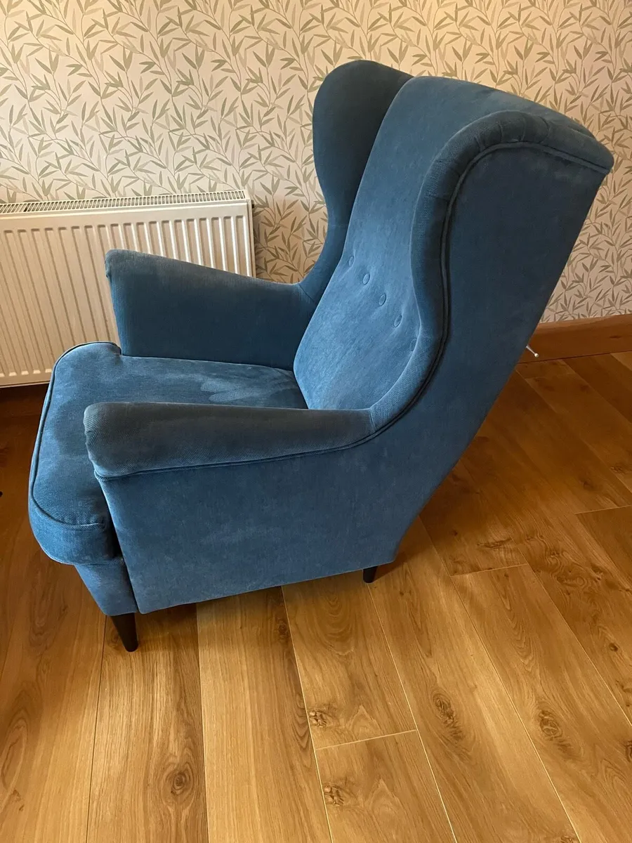 IKEA Strandmon Chair and footstool - Image 2