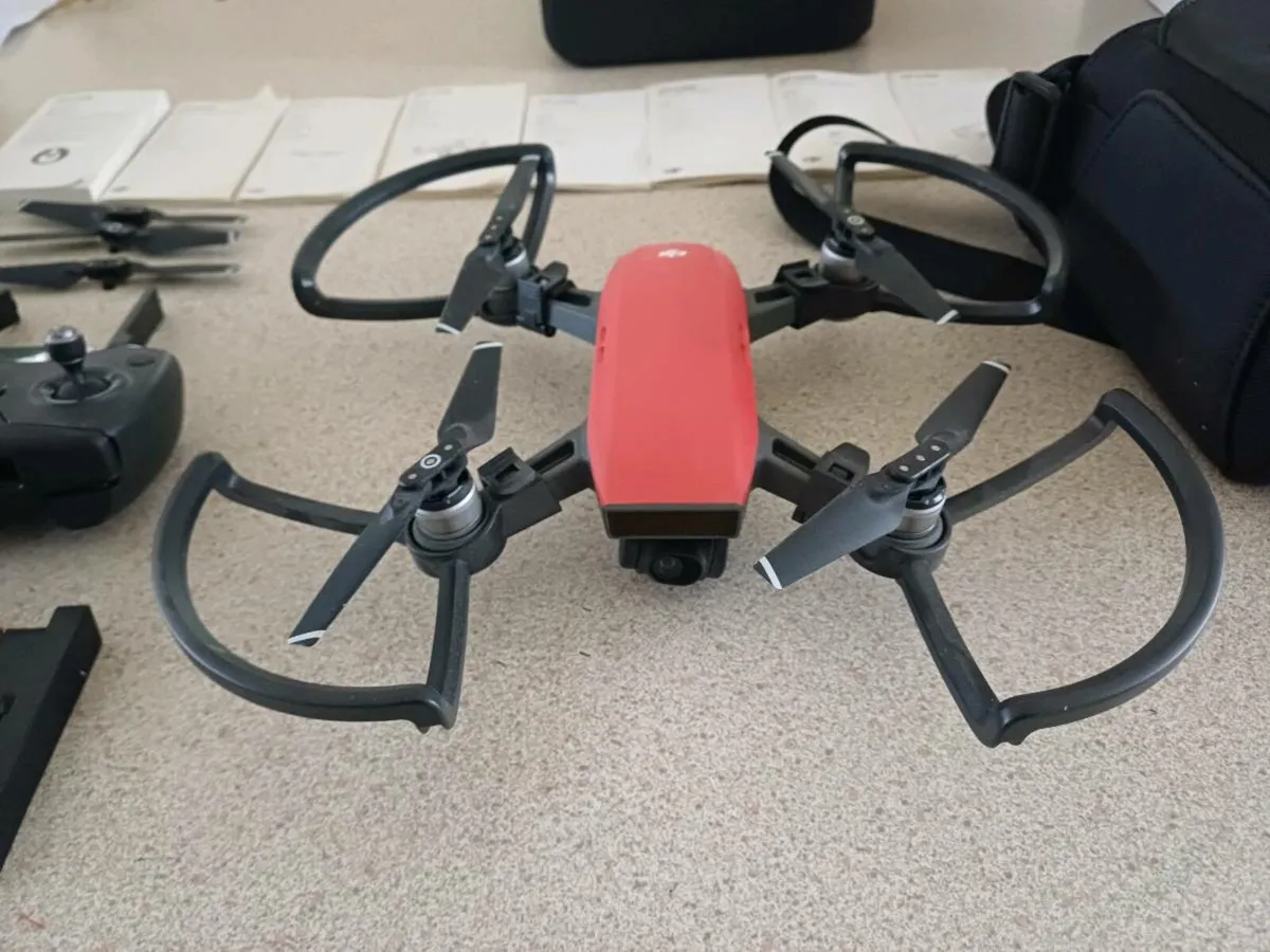 DJI Spark Drone with Fly More Combo-Red - Image 3