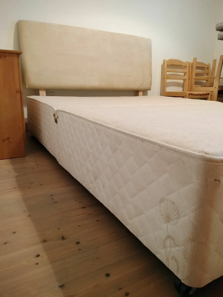 Bed (king size divan and headboard) - Image 2