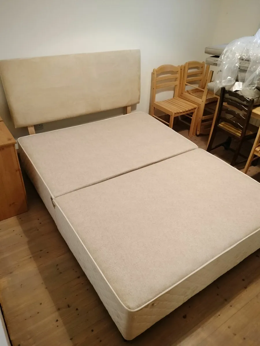 Bed (king size divan and headboard) - Image 3