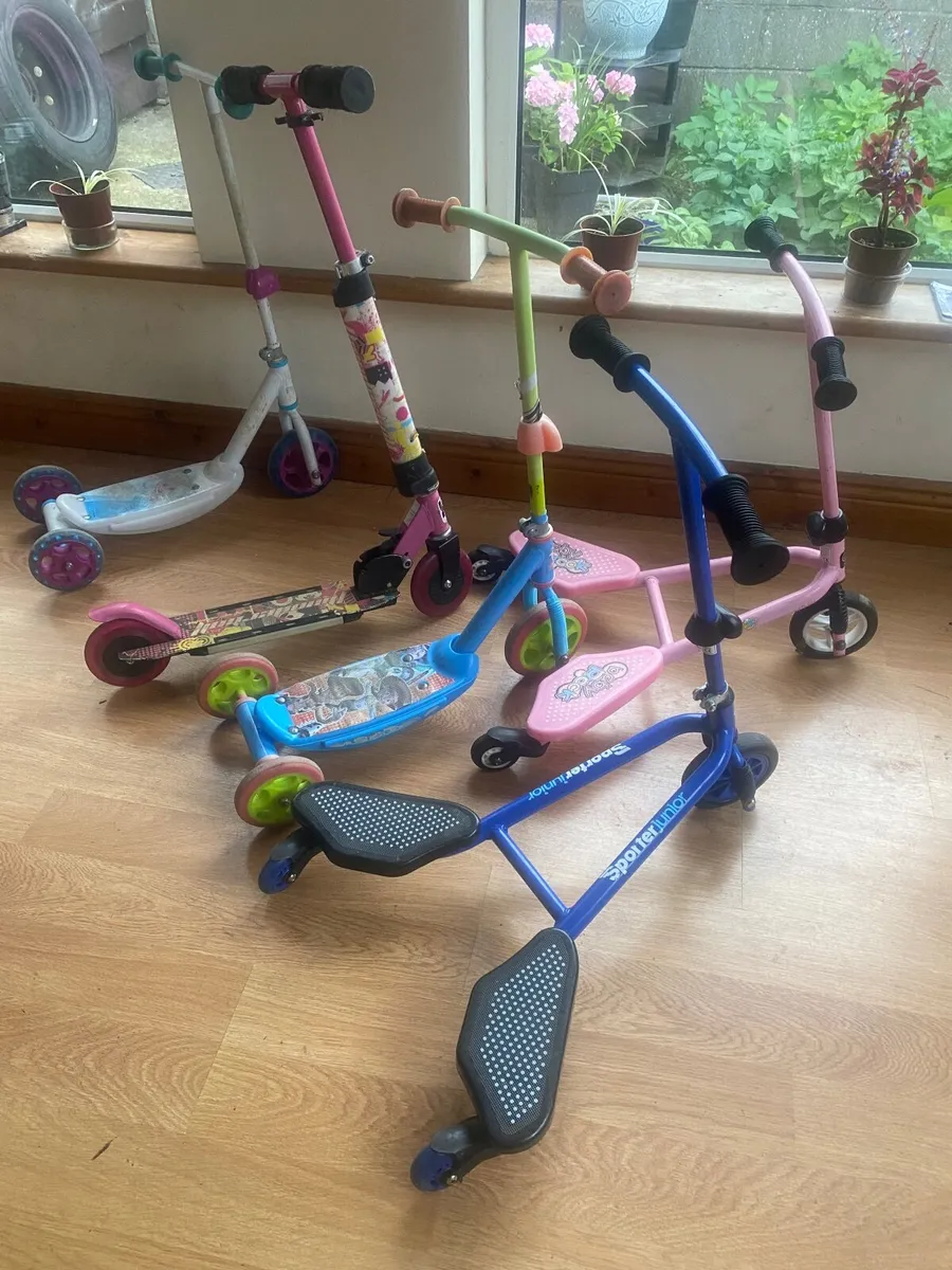 Girls bike -scooters  2 three wheelers and 2 wheel - Image 4