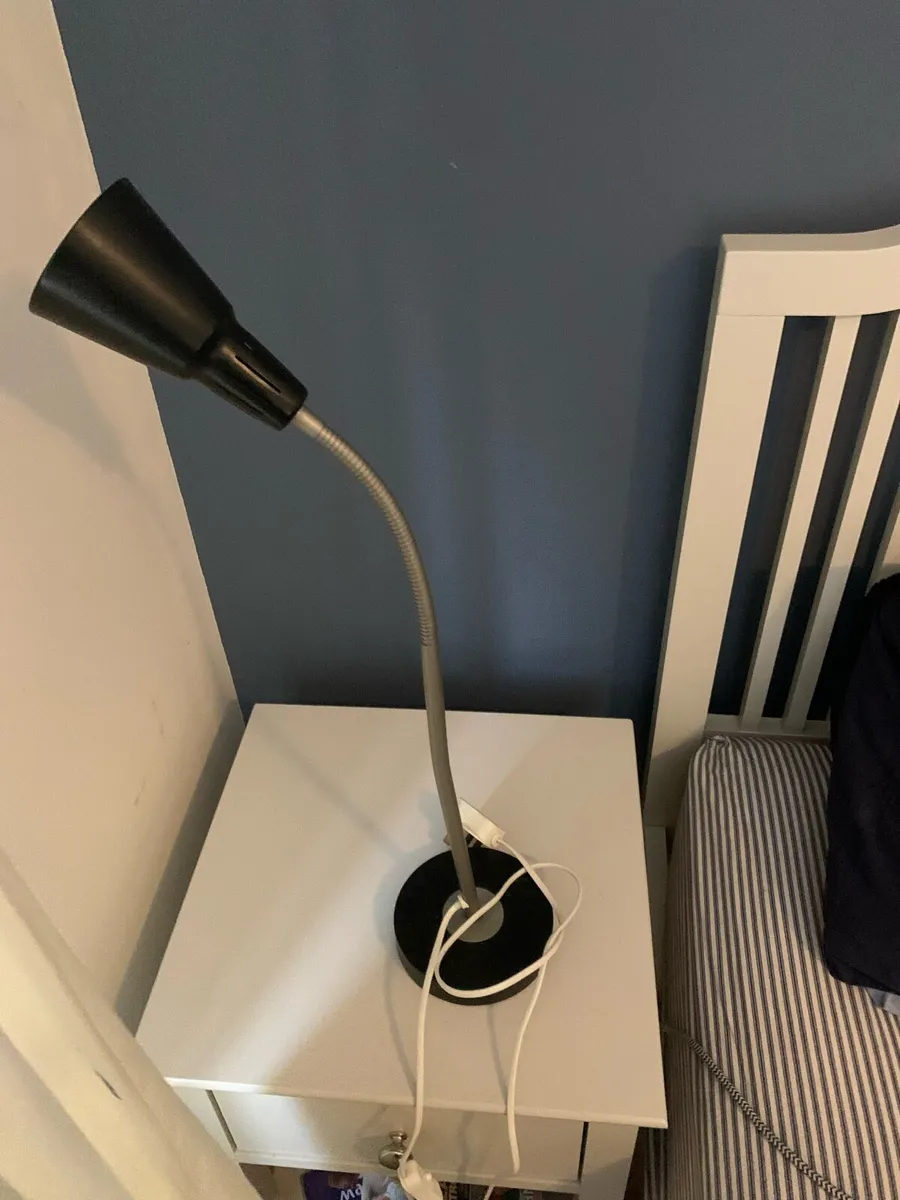 Black Bedside and table lamp - Image 1