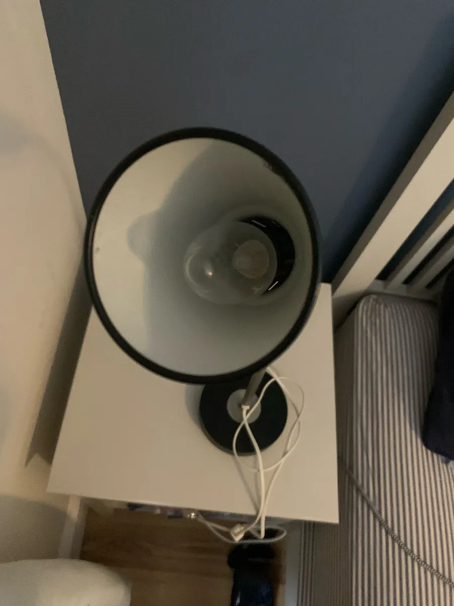 Black Bedside and table lamp - Image 2