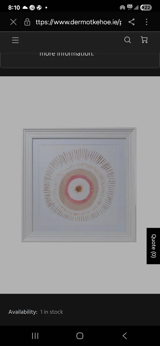 Kirkwood Pink Evil Eye Framed Picture - 6410511 - Image 2