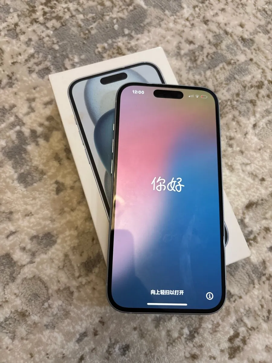 iPhone 15 blue sim free 128GB sim free with box - Image 2