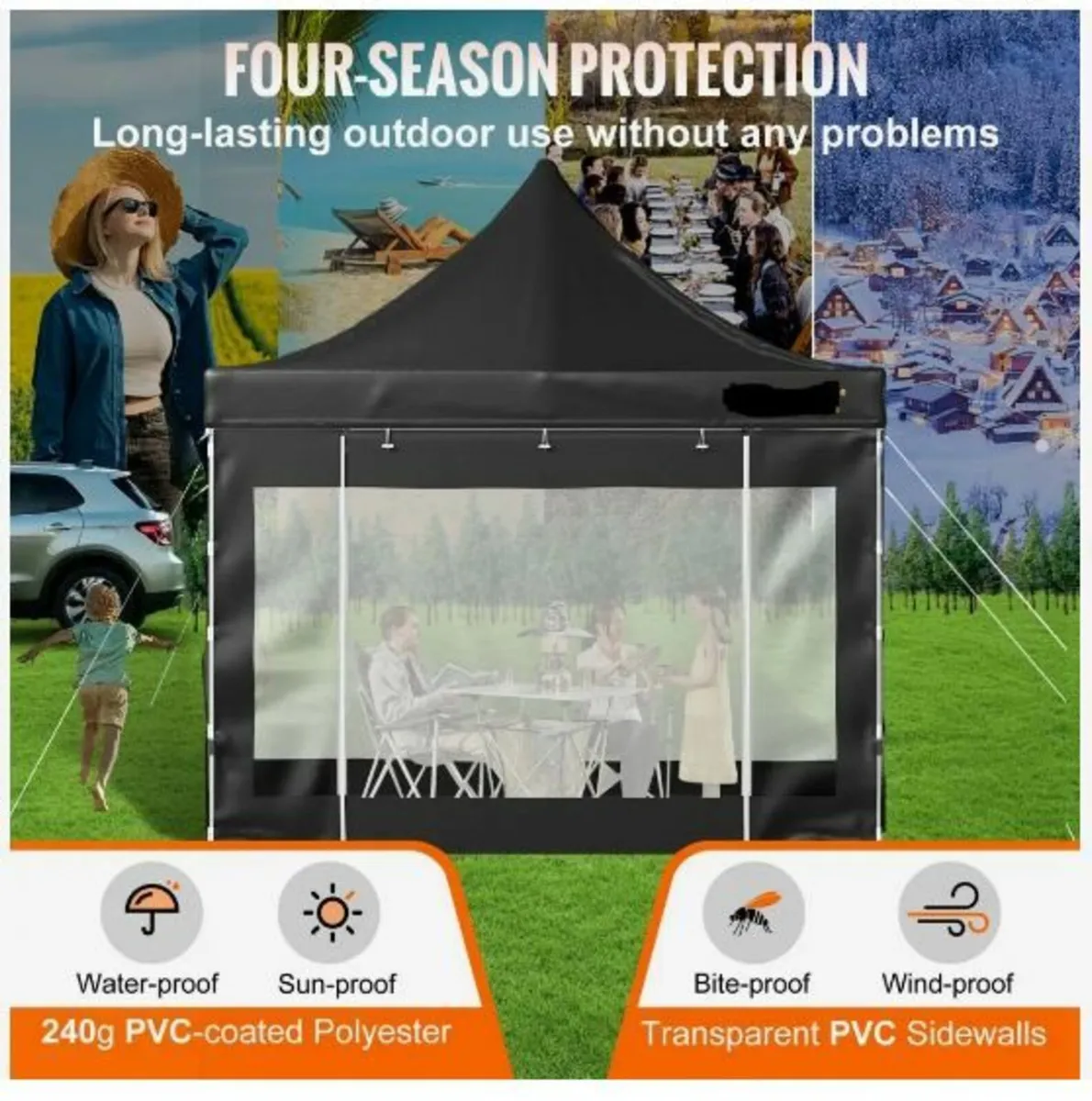 304.8 x 304.8 cm Pop Up Canopy Tent, Outdoor - Image 3